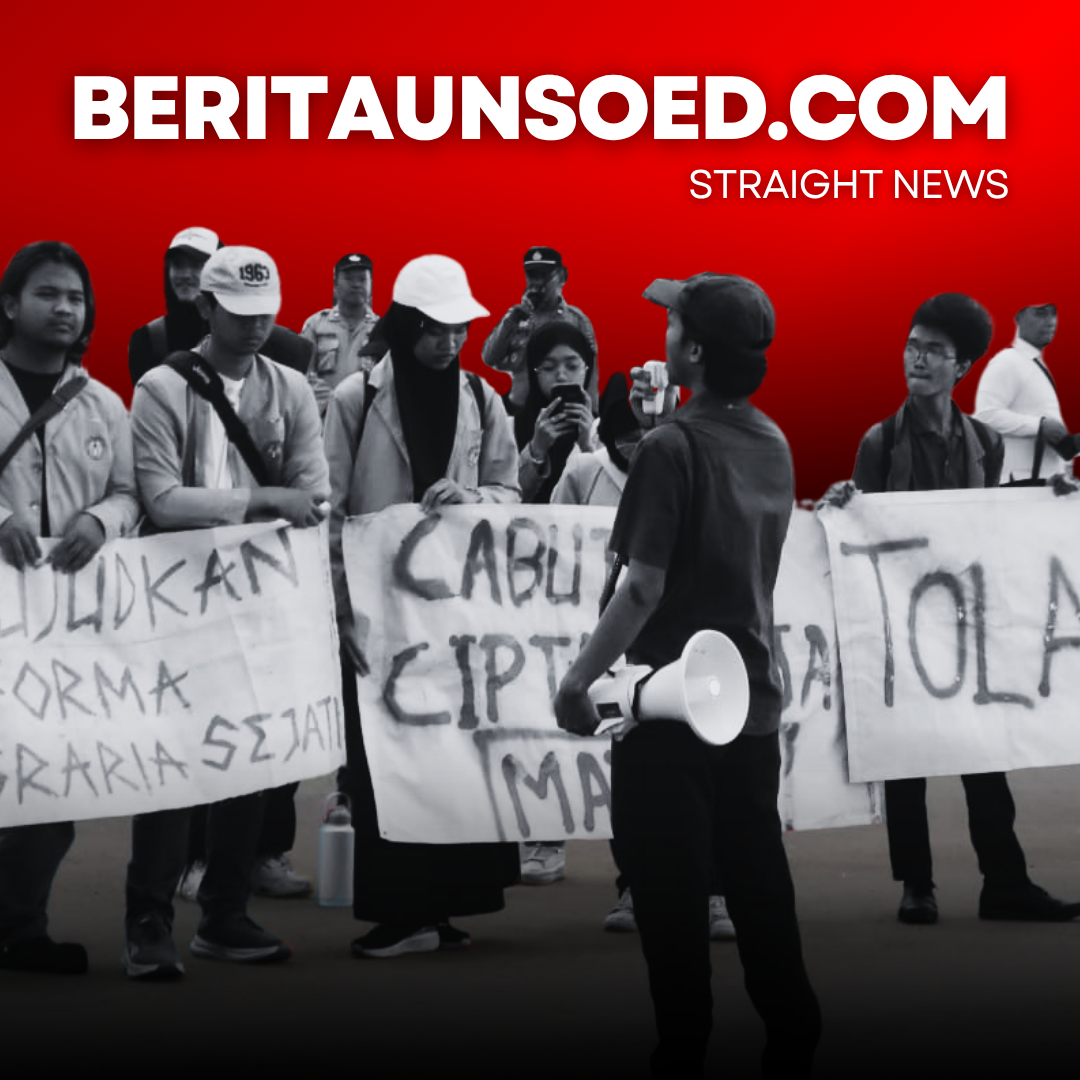 ‎Peringati Hari Tani Nasional, Front Mahasiswa Nasional (FNM) dan Aliansi Mahasiswa Banyumas Gelar Aksi Bersama