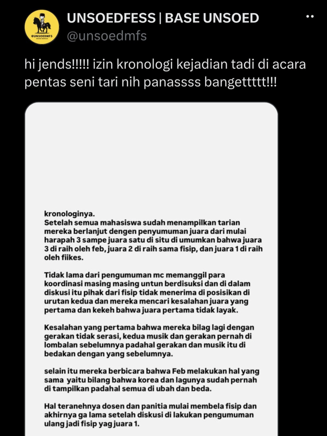 Di Balik Perubahan Hasil Lomba Tari Peksimitas: Polemik, Mediasi, dan Evaluasi Transparansi