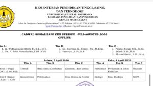 Surat Edaran Jadwal Sosialisasi KKN