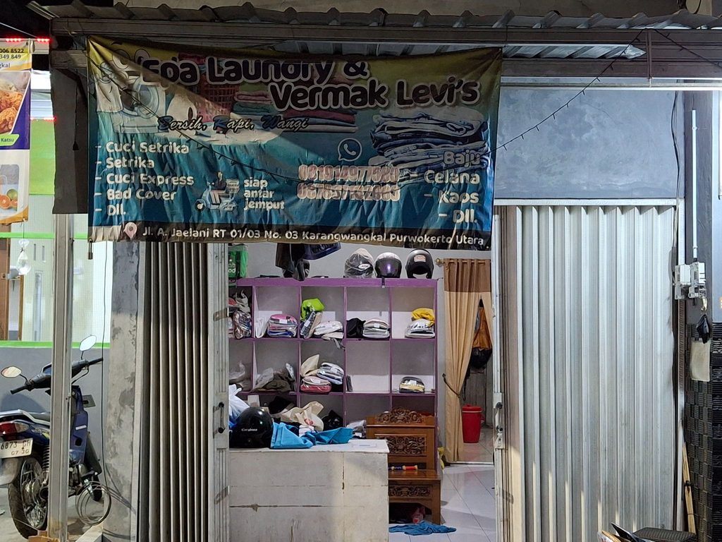 (Epa Laundy melayani jasa laundry cuci setrika dan cuci basah (6/11/2026) (Beritaunsoed.com/Velen Candra Nadia) 